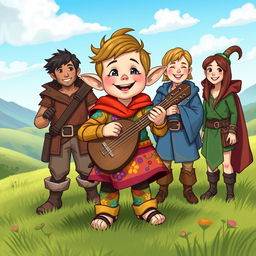 A heartfelt and inclusive portrayal of a Dungeons & Dragons character with Down syndrome, showcasing their unique strengths and personality