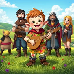 A heartfelt and inclusive portrayal of a Dungeons & Dragons character with Down syndrome, showcasing their unique strengths and personality