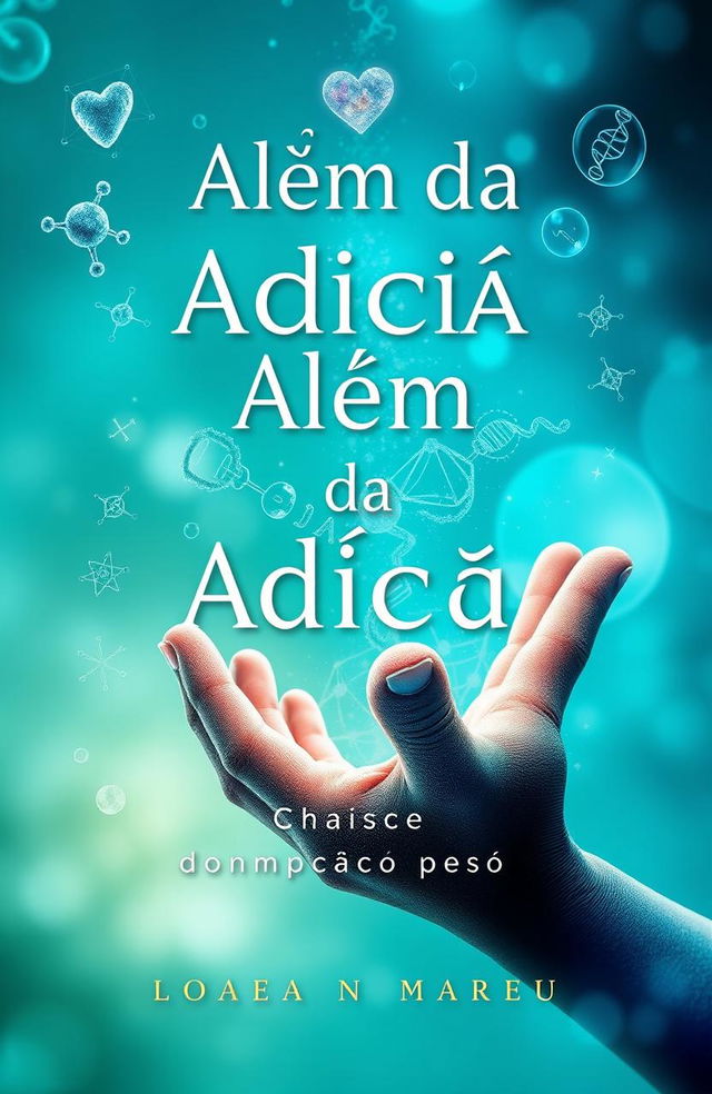 A visually striking book cover for 'Além da Adição: Como a Ciência e a Compaixão Aceleram a Transformação Pessoal'