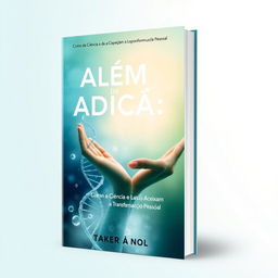 An impactful book cover design for "Além da Adição: Como a Ciência e a Compaixão Aceleram a Transformação Pessoal"