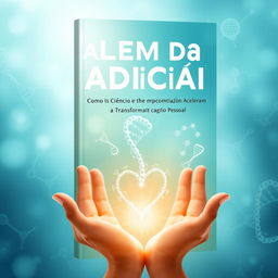 An impactful book cover design for "Além da Adição: Como a Ciência e a Compaixão Aceleram a Transformação Pessoal"