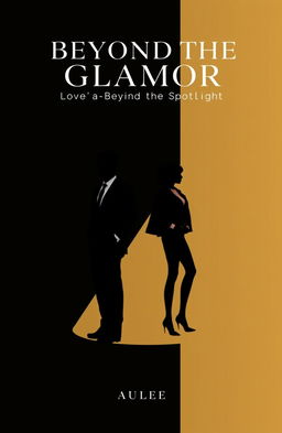 An elegant minimalist background combining black and gold to illustrate the glamorous world of Kim Minho