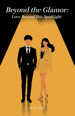 An elegant minimalist background combining black and gold tones, embodying the glamorous world of Kim Minho