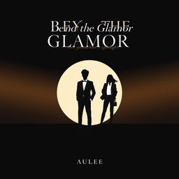 An elegant minimalist background featuring a blend of black and gold to represent the glamorous world of Kim Minho