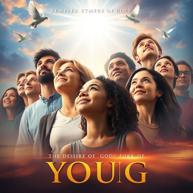 A captivating movie poster that symbolizes the desire of God for young people in today's time