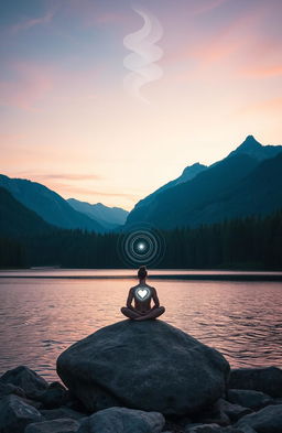 A serene and mystical scene representing the hidden powers of the subconscious mind
