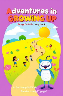 A vibrant and engaging cover design for a self-help book aimed at children aged 8-12