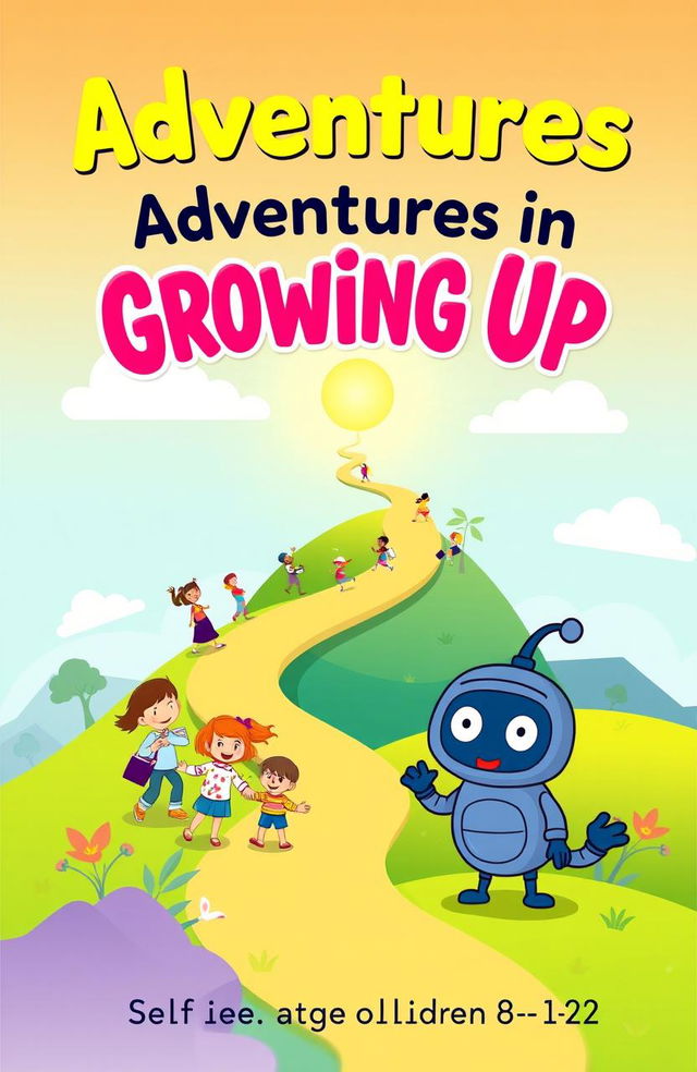 A vibrant and engaging cover design for a self-help book aimed at children aged 8-12