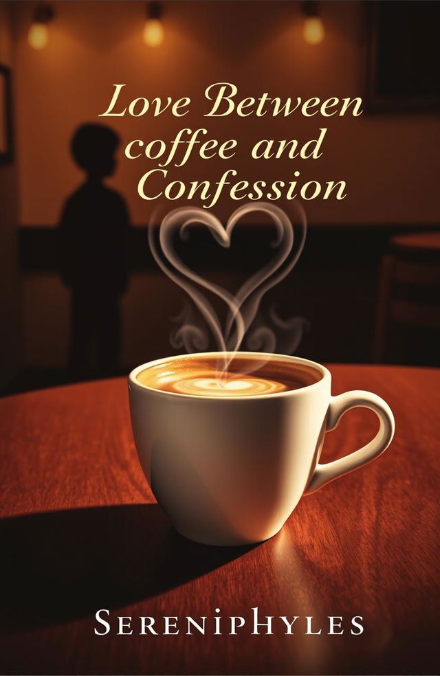 A captivating book cover featuring a warm, inviting cafe scene