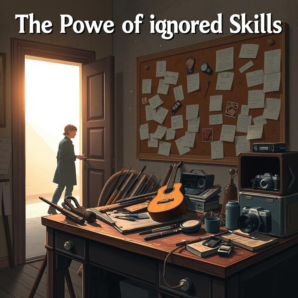 A thought-provoking illustration of the theme "The Power of Ignored Skills"