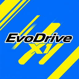 A modern and sleek logo design for "EvoDrive X1" featuring the brand name prominently