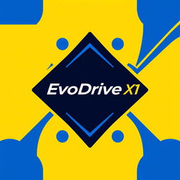 A modern and sleek logo design for "EvoDrive X1" featuring the brand name prominently