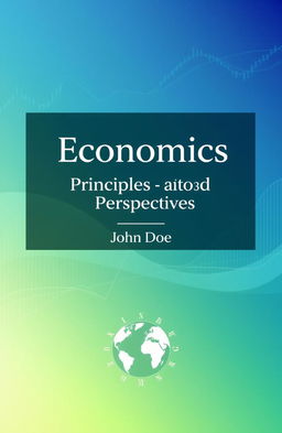 A professional and modern cover page design for an economics textbook