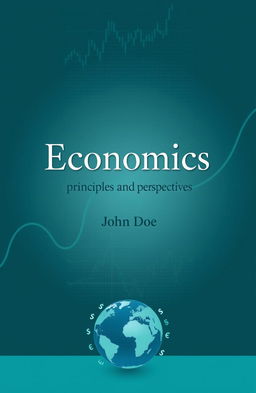 A professional and modern cover page design for an economics textbook
