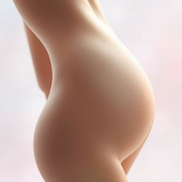 A beautiful and artistic representation of the human form celebrating femininity, focusing on graceful curves and contours