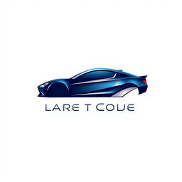 A sleek and modern logo design for a car manufacturer, featuring a stylized silhouette of a car in motion, accented with bold, dynamic lines to convey speed and innovation