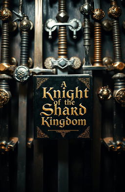 A stunning close-up image of a wall adorned with a variety of swords, each featuring intricate and detailed pommels that display various designs and craftsmanship