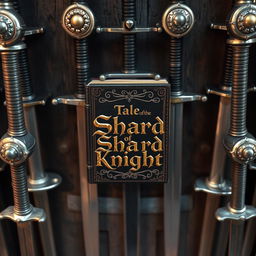 A stunning close-up image of a wall adorned with a variety of swords, each featuring intricate and detailed pommels that display various designs and craftsmanship