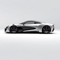 A sleek EvoDrive X1 sports car showcased against a plain background
