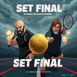 A movie poster titled 'Set Final' in 90s anime style