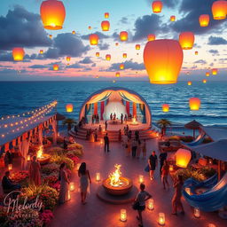 The *Melody Festival* transforms the *Centre of Mystic Paradise* into a magical celebration by the ocean