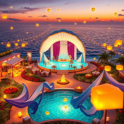 The *Melody Festival* transforms the *Centre of Mystic Paradise* into a magical celebration by the ocean