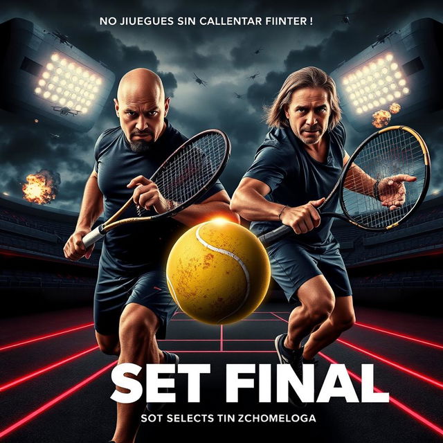 A movie poster titled 'Set Final' in an 80s movie style