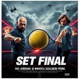 A movie poster titled 'Set Final' in an 80s movie style