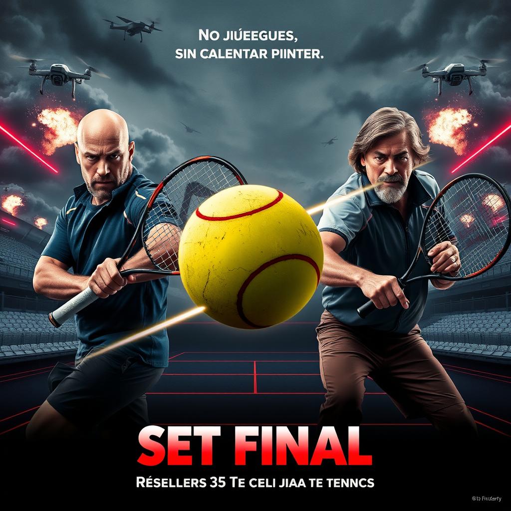 A movie poster titled 'Set Final' in an 80s movie style