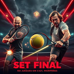 A movie poster titled 'Set Final' in a 1950s cinematic style