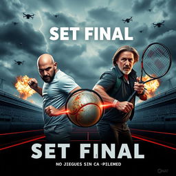 A movie poster titled 'Set Final' in a 1950s cinematic style
