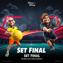 A movie poster titled 'Set Final' in Disney Pixar style