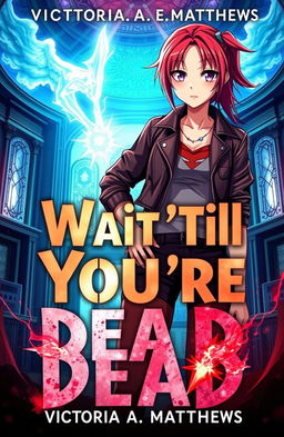 A captivating book cover for 'Wait 'Till You're Dead' by Victoria A