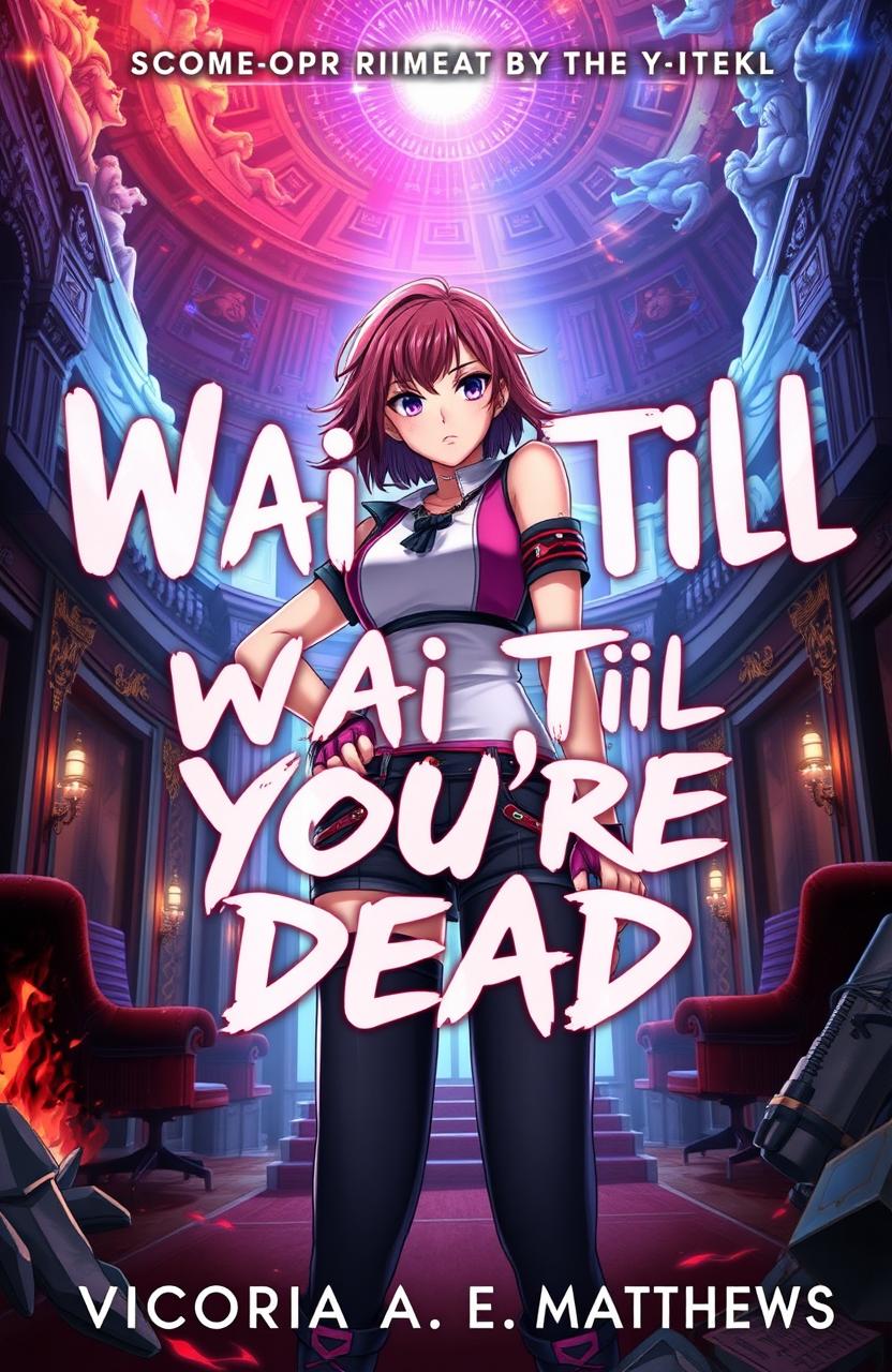 A captivating book cover for 'Wait 'Till You're Dead' by Victoria A