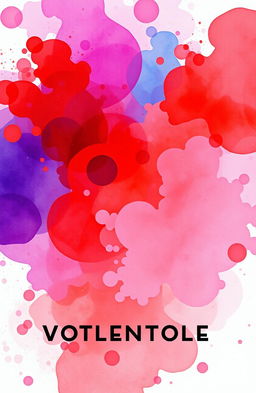 A vibrant watercolour splash background featuring a beautiful blend of rich hues of reds, deep purples, and bright blues, evoking a sense of both passion and creativity