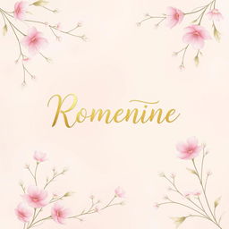 A soft, pastel-coloured background beautifully adorned with delicate floral patterns that evoke a sense of romance and tranquility
