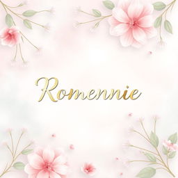 A soft, pastel-coloured background beautifully adorned with delicate floral patterns that evoke a sense of romance and tranquility