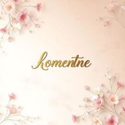 A soft, pastel-coloured background beautifully adorned with delicate floral patterns that evoke a sense of romance and tranquility