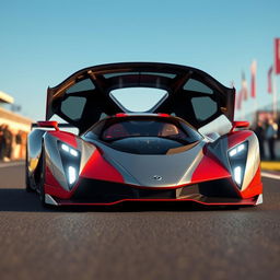 A futuristic family car designed to win the 24 Hours of Le Mans