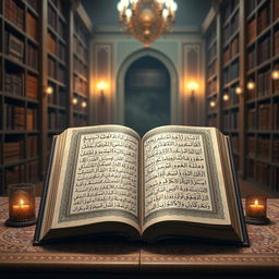 An artistic representation of the 'Oldest Manuscript of Quran' written by Golam Mahammad