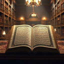 An artistic representation of the 'Oldest Manuscript of Quran' written by Golam Mahammad