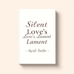 A simple yet eye-catching book cover design that incorporates a subtle abstract pattern in soft pastel colors as the background