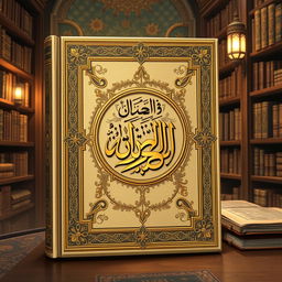 A beautifully illustrated version of the book 'Oldest Manuscript of Quran' by Golam Mahammad, showcasing intricate calligraphy, ornate decorations, and rich colors typical of ancient Islamic manuscripts