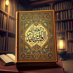 A beautifully illustrated version of the book 'Oldest Manuscript of Quran' by Golam Mahammad, showcasing intricate calligraphy, ornate decorations, and rich colors typical of ancient Islamic manuscripts