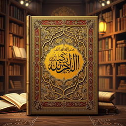 A beautifully illustrated version of the book 'Oldest Manuscript of Quran' by Golam Mahammad, showcasing intricate calligraphy, ornate decorations, and rich colors typical of ancient Islamic manuscripts