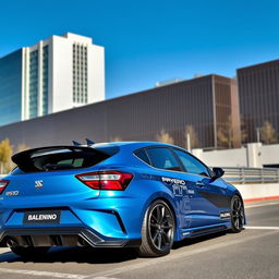 A modified 2023 Baleno designed to resemble the RS model