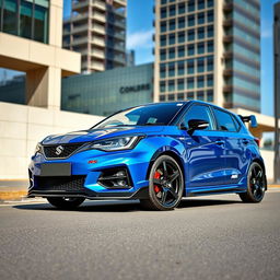 A modified 2023 Baleno designed to resemble the RS model