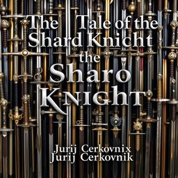 A striking wall composed entirely of swords, each adorned with intricate and artistically crafted pommels that showcase diverse designs