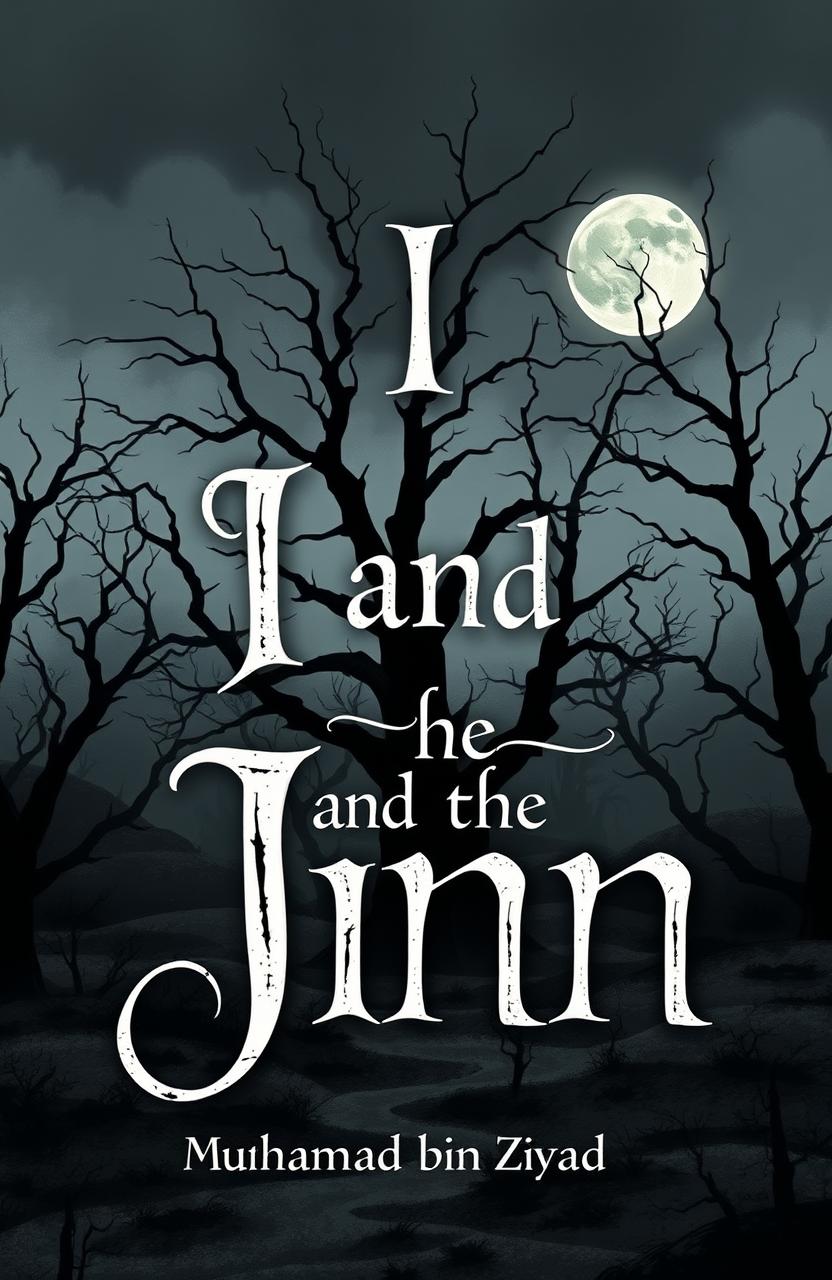 A book cover illustration featuring a mysterious and captivating design about jinn