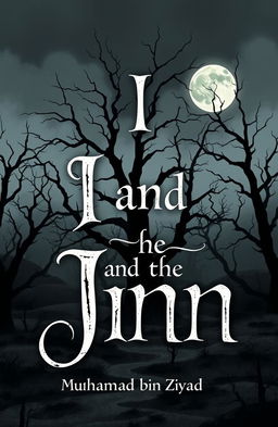 A book cover illustration featuring a mysterious and captivating design about jinn